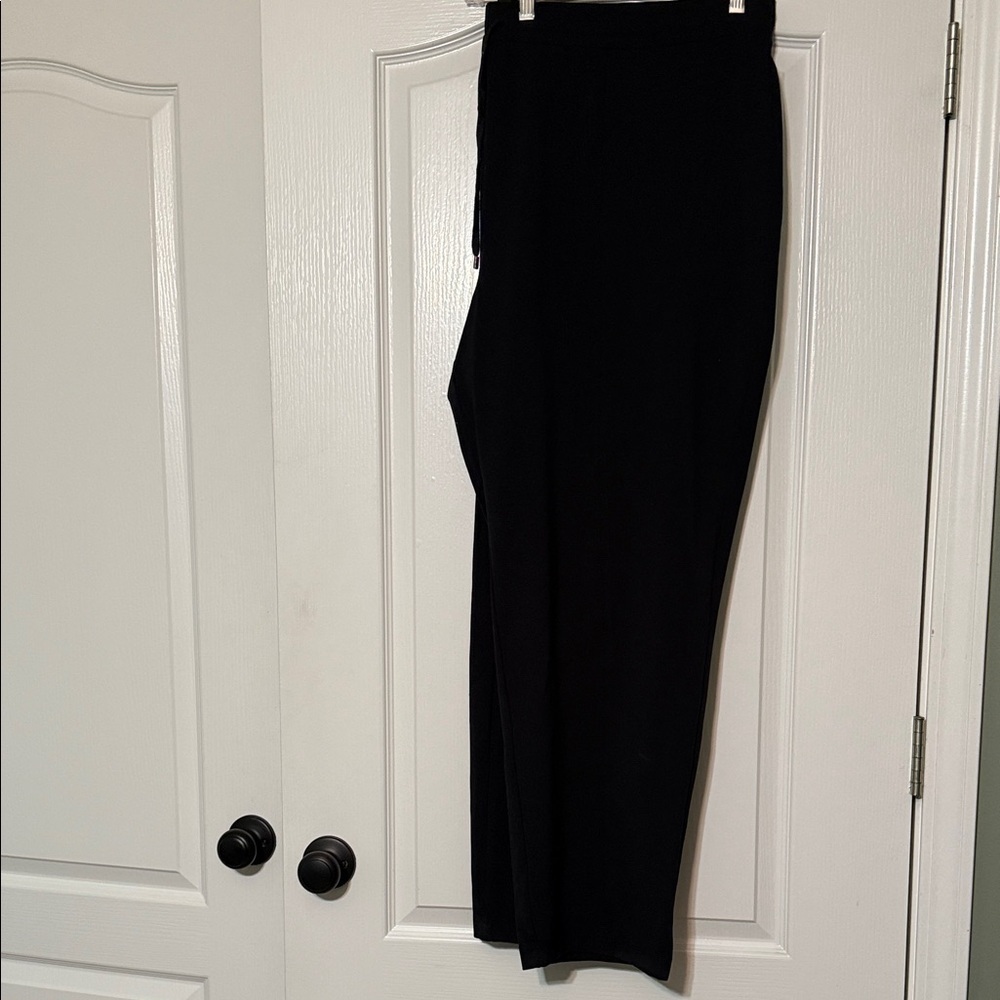 Susan Graver  Black Drawstring Pants Size 3X